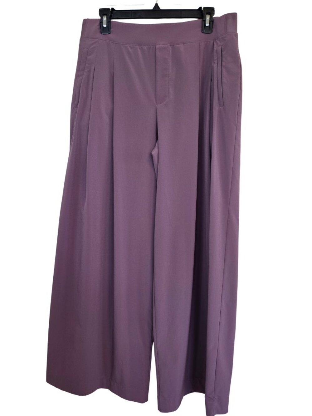Athleta Brooklyn Heights High Rise Wide Trouser  Color Damask Mauve - Picture 6 of 7